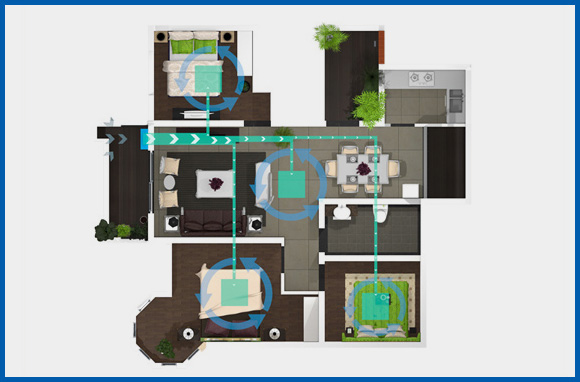 89平方戶型空氣凈化器配置方案